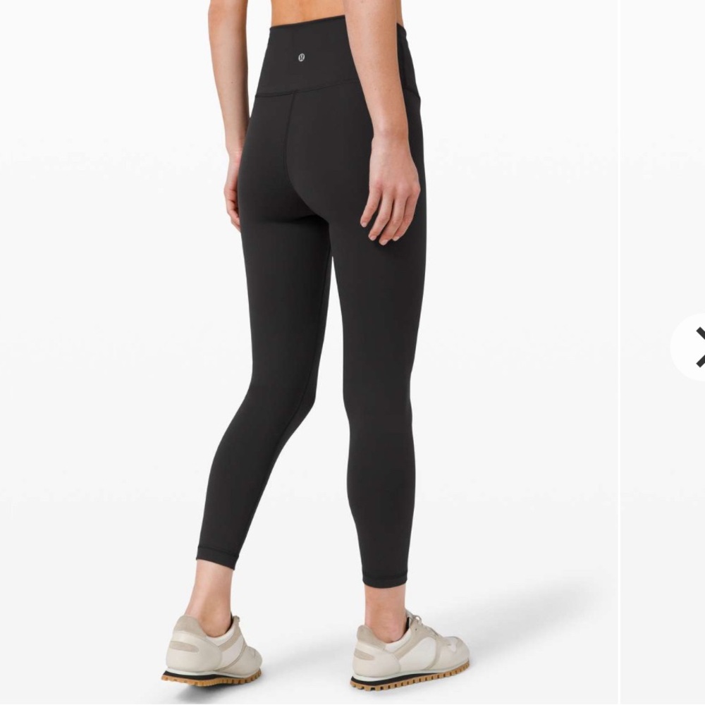 lululemon athletica Black Wunder Under, High-Rise Leggings, 25"